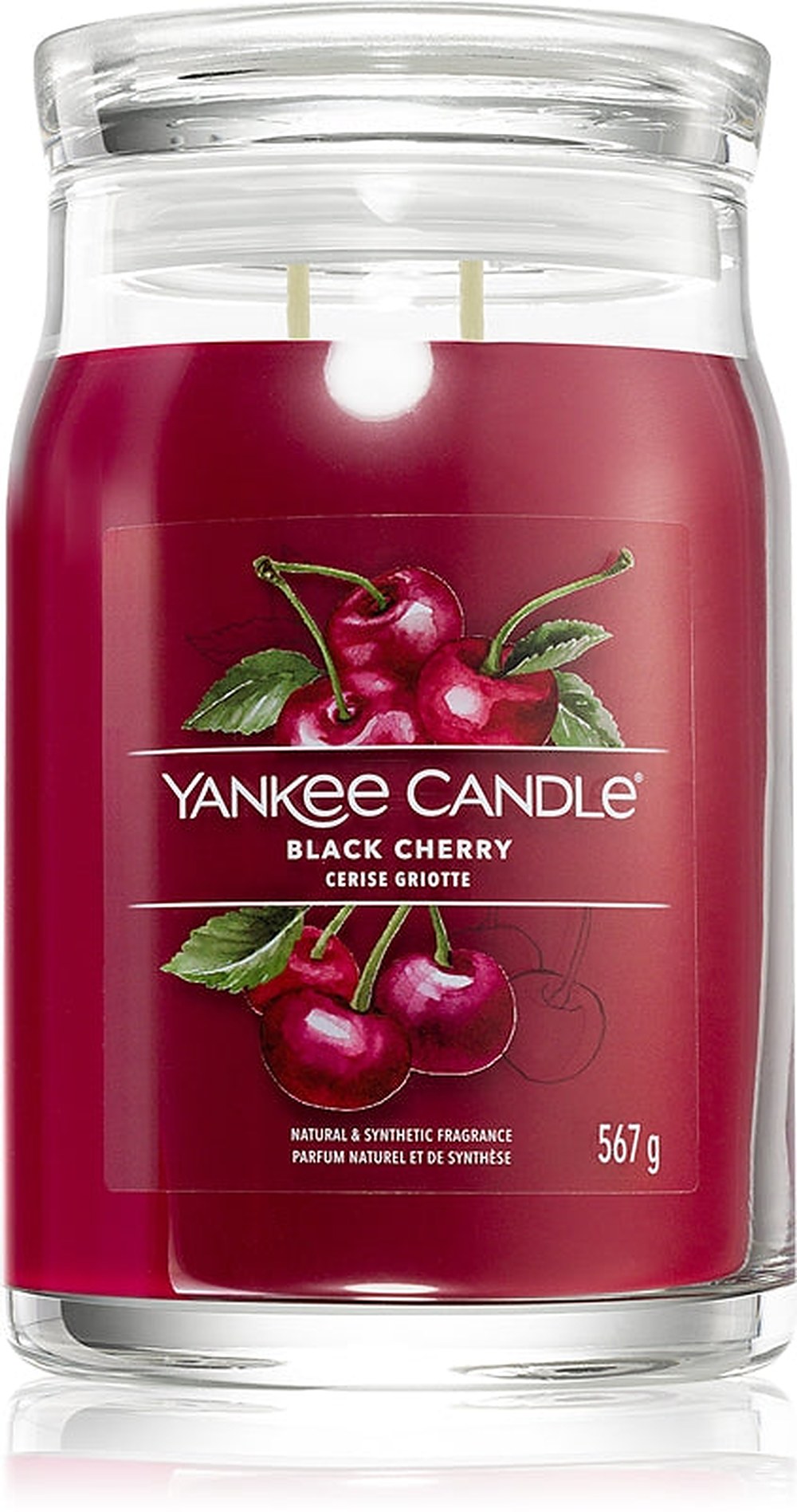 Yankee Candle Black Cherry candela profumata Signature 567 g