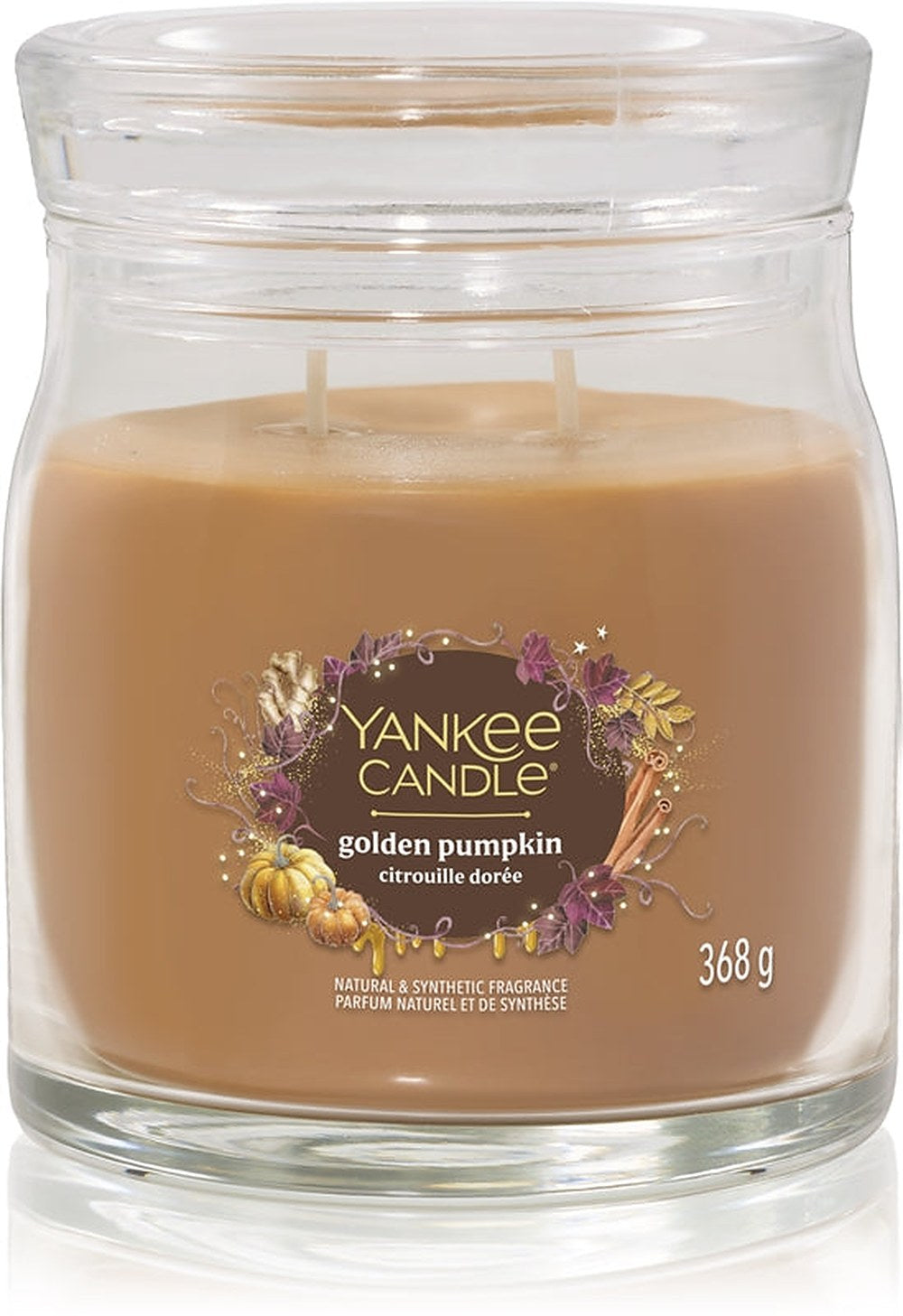 Yankee Candle Golden Pumpkin candela profumata Signature 368 g