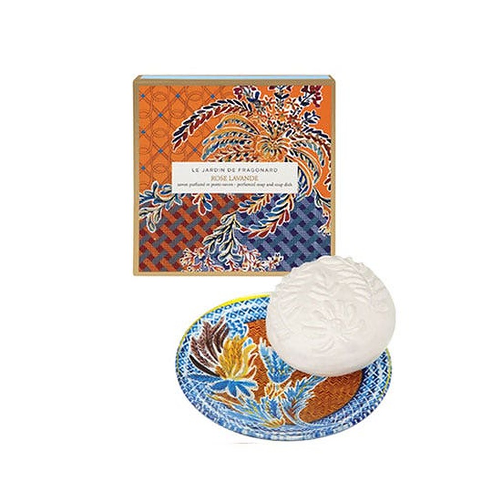 Fragonard Rose Lavande 150 g con piattino — Sapone