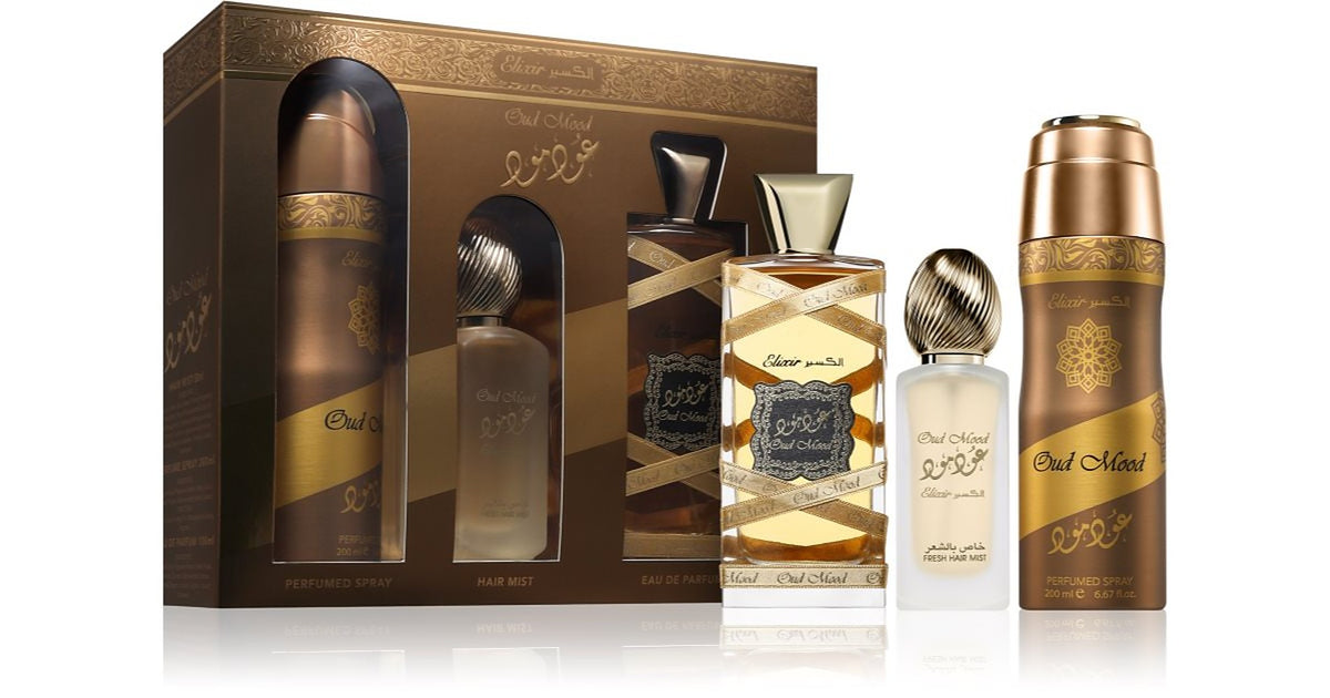 Lattafa Perfumes Lattafa Oud Mood Elixir — Estuche de perfume unisex