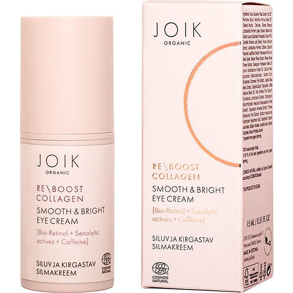 Joik Organic Re-Boost Collagen Liscio &amp; Bright Crema occhi 15 ml — Крем для глаз