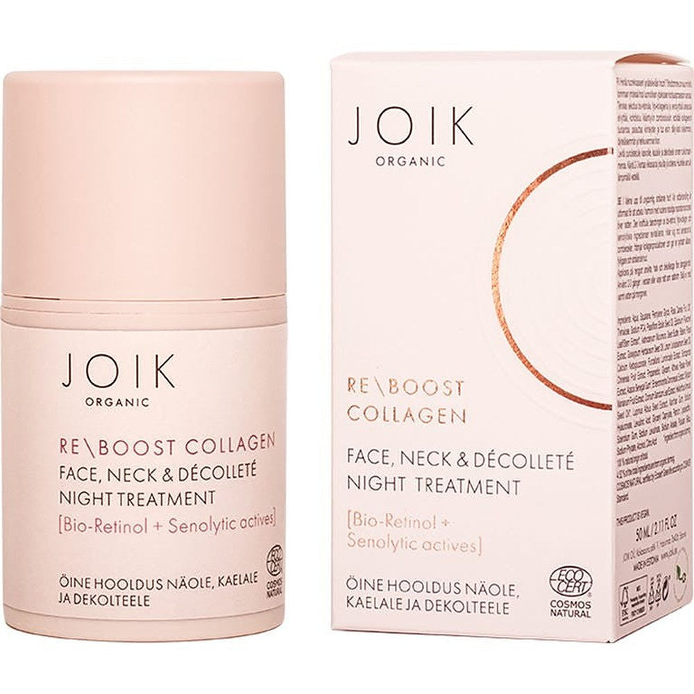 Joik Organic Re-Boost Collagen 50 ml — Nattbehandling