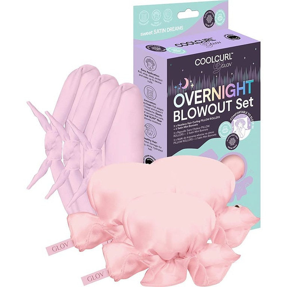 Glov Cool Overnight Blowout Set rosa — Set capelli
