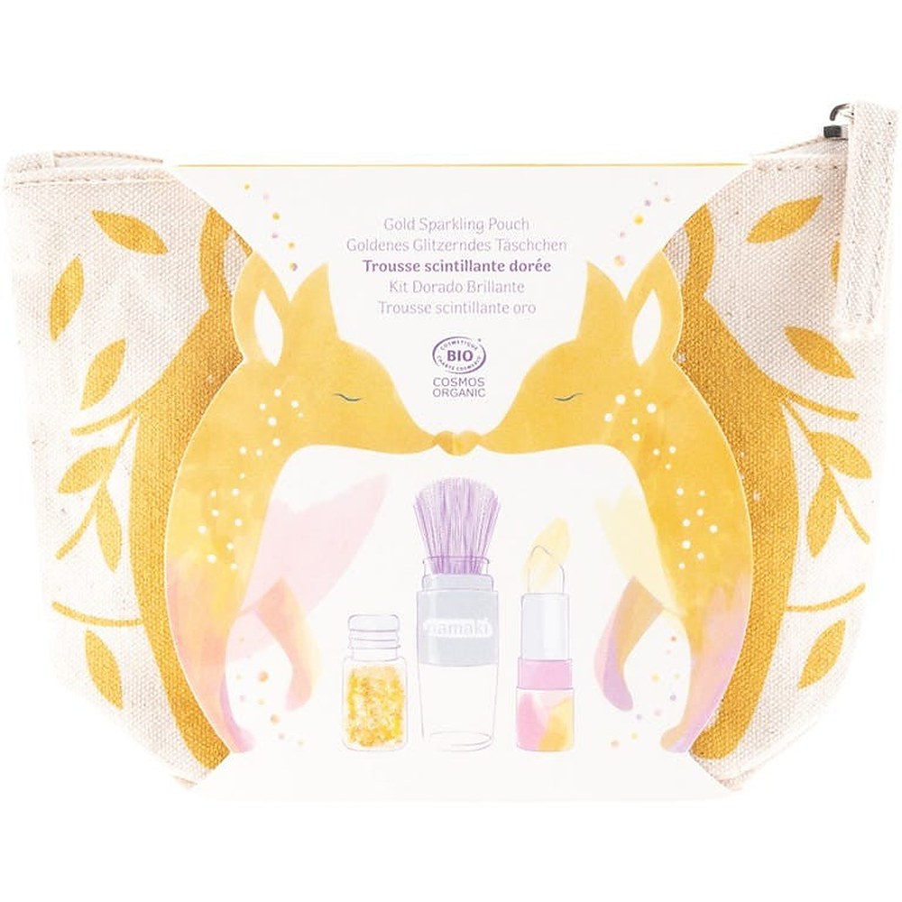 Namaki Gold Fox Sparkling Pouch — Trousse maquillage duo scintillante
