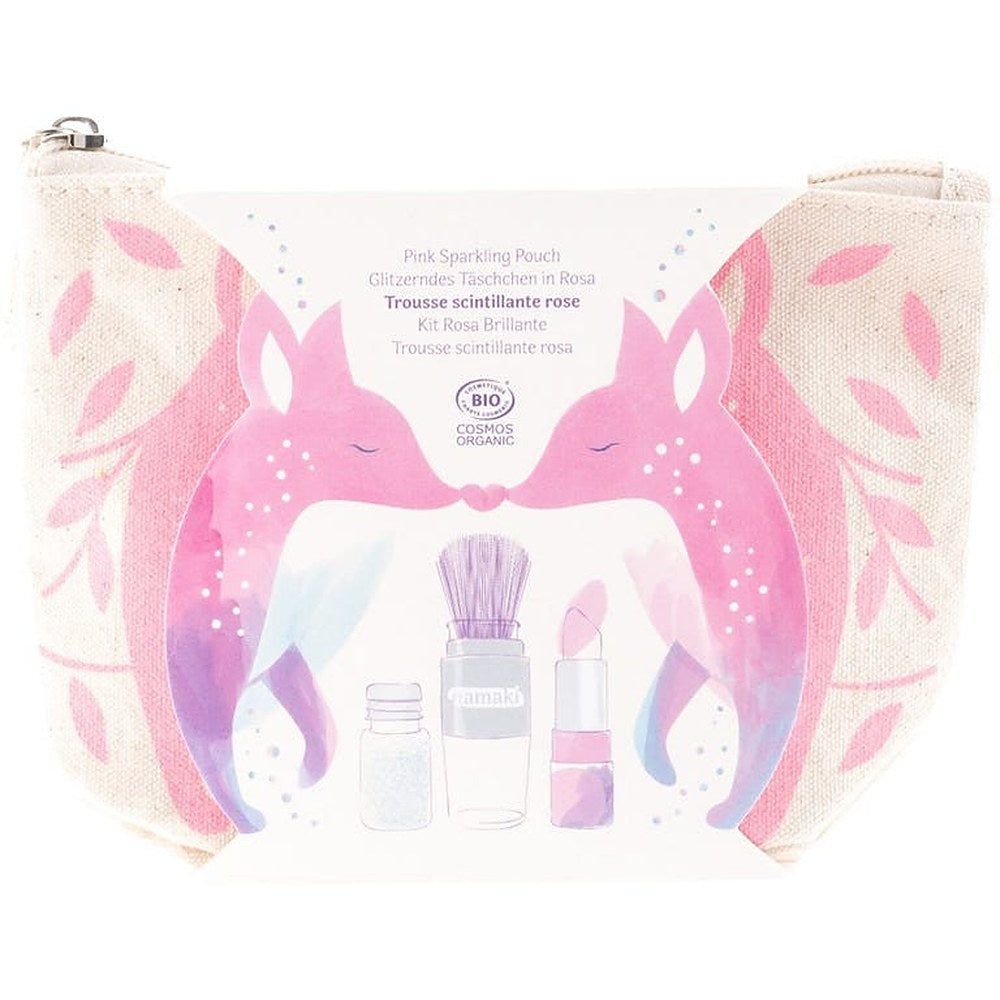 Namaki Pink Fox Sparkling Pouch — キラキラデュオメイクセット