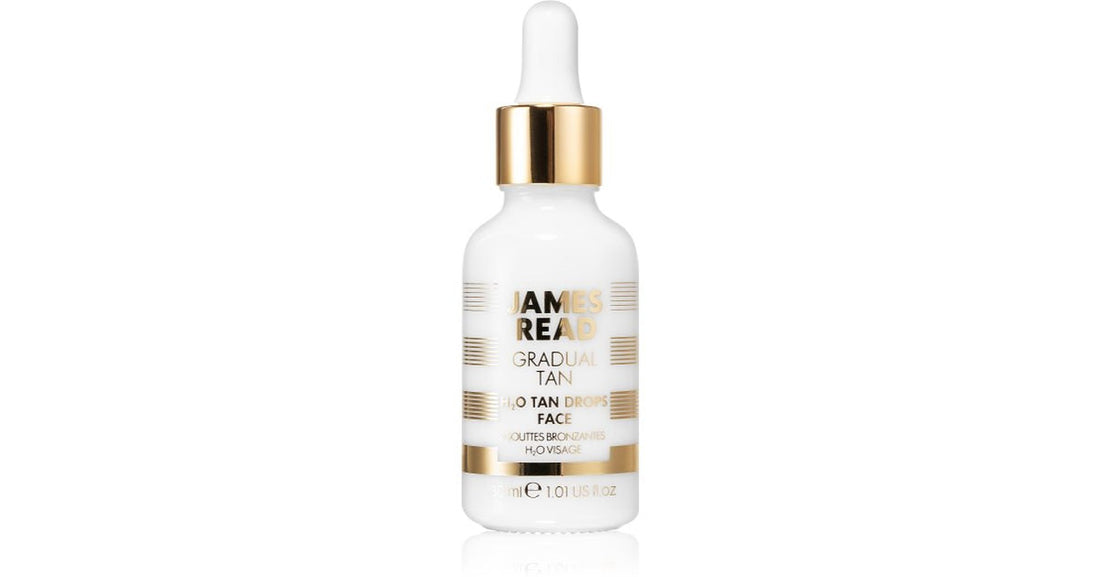 James Read Gocce Abbronzanti Graduali H2O Leggero/Medio 30 ml — Självbrunande droppar