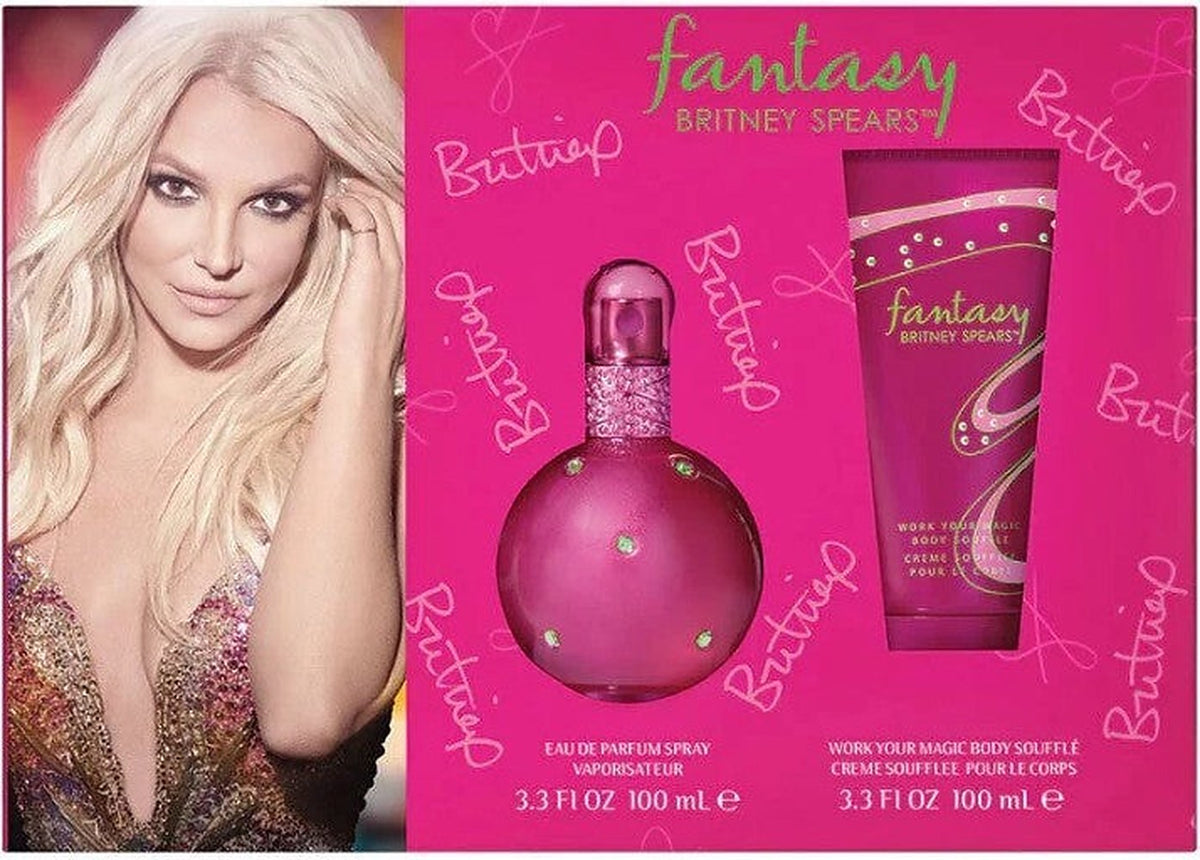 Britney Spears Fantasy 100 ml + 바디 젤 100 ml — 여성용 향수 세트