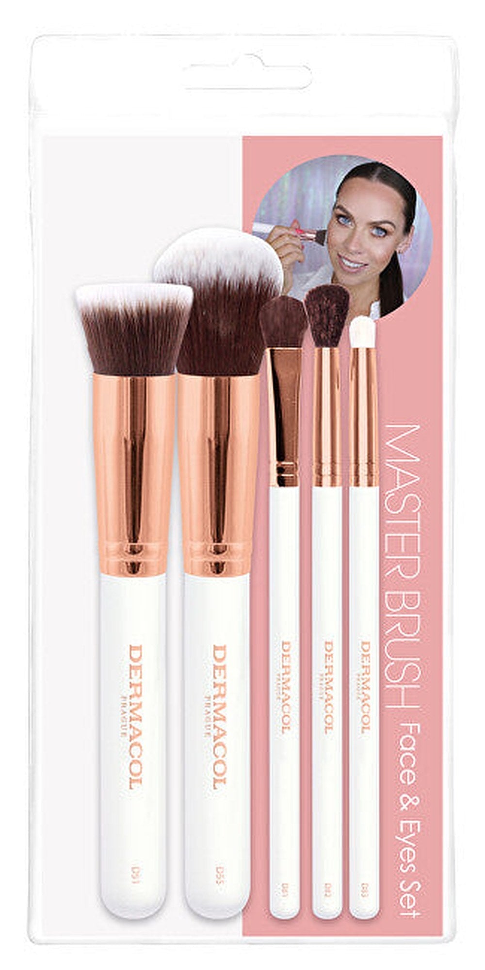 Dermacol Set pennelli cosmetici D51, D55, D81, D82, D83 — Set de pinceaux
