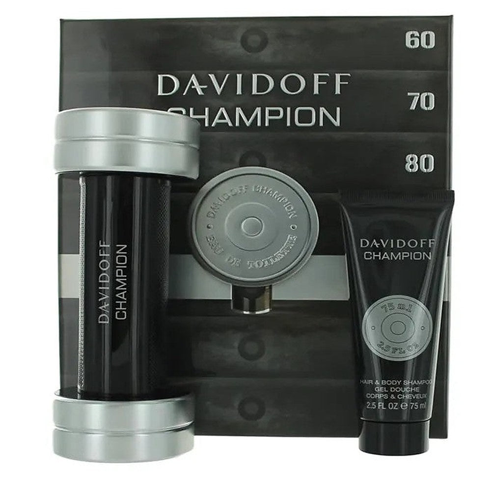 Davidoff Champion Eau De Toilette Spray για άνδρες 90ml Σετ 2 τεμαχίων