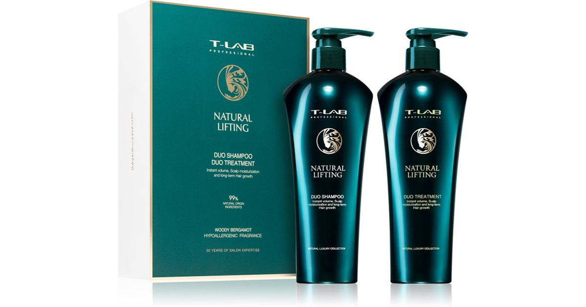 T-LAB Professional Natural Lifting Presentförpackning 2 st — Hårset