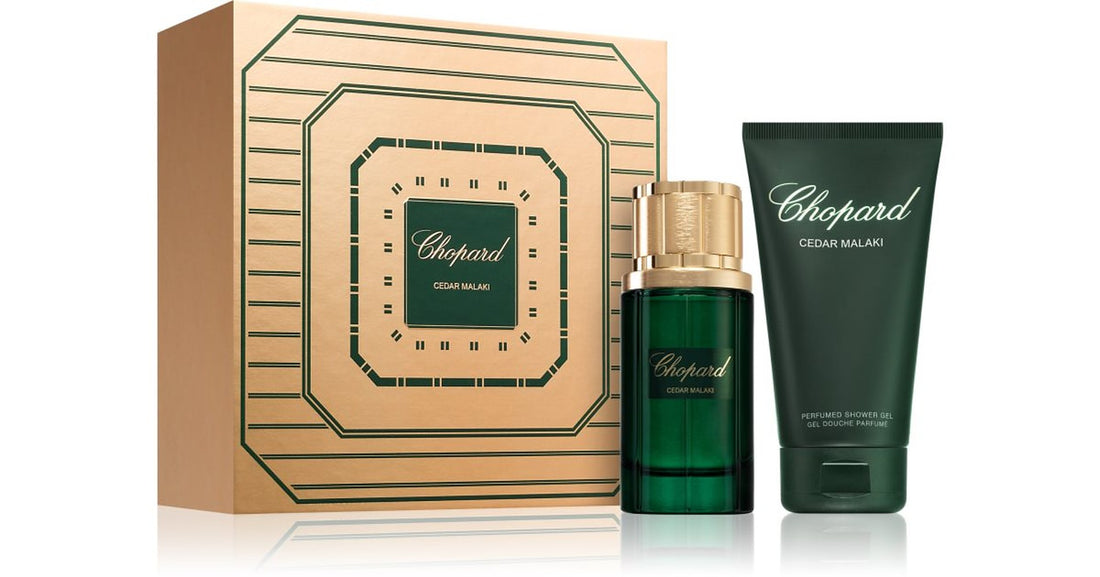 Chopard Set Cedar Malaki pentru bărbați Chopard Apa de parfum Cedar Malaki 80 ml + Chopard Gel de duș parfumat Cedar Malaki 150 ml