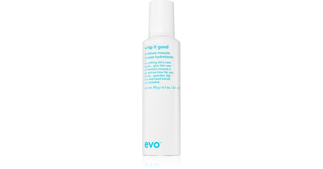 EVO 하이드레이트 휩 잇 굿 건조하고 염색된 모발을 위한 수분 공급 무스 200 ml