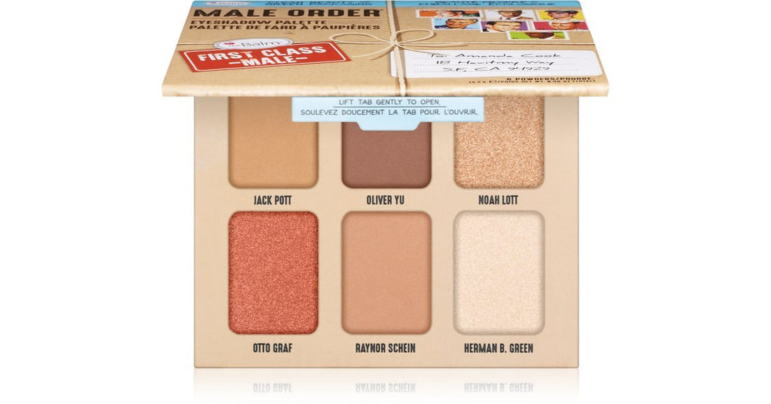 theBalm Male Order® Paleta de sombras masculinas First Class 13,2 g