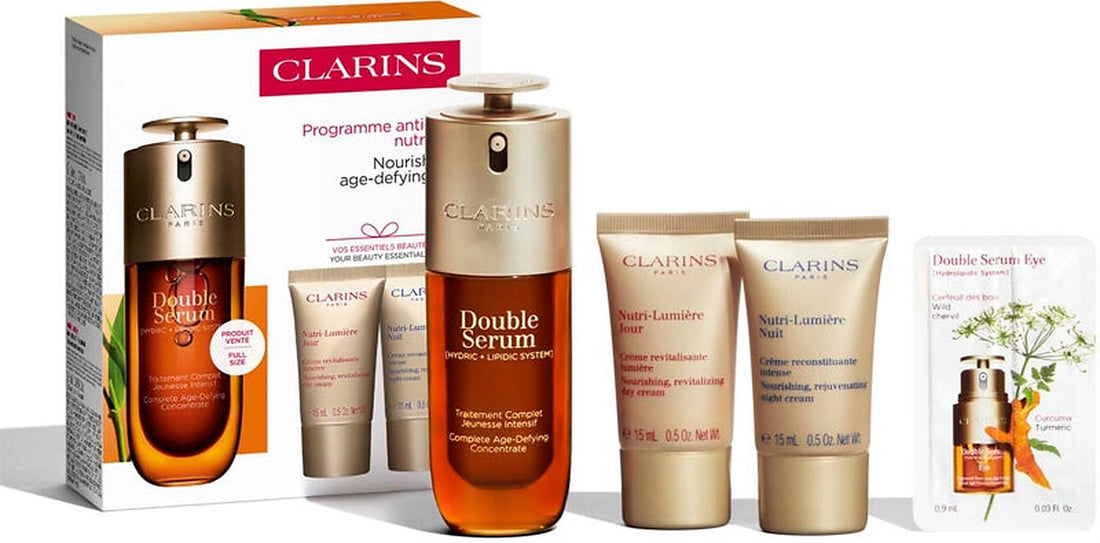 Clarins Double Serum &amp; Nutri-Lumière Collection — Ansigtssæt