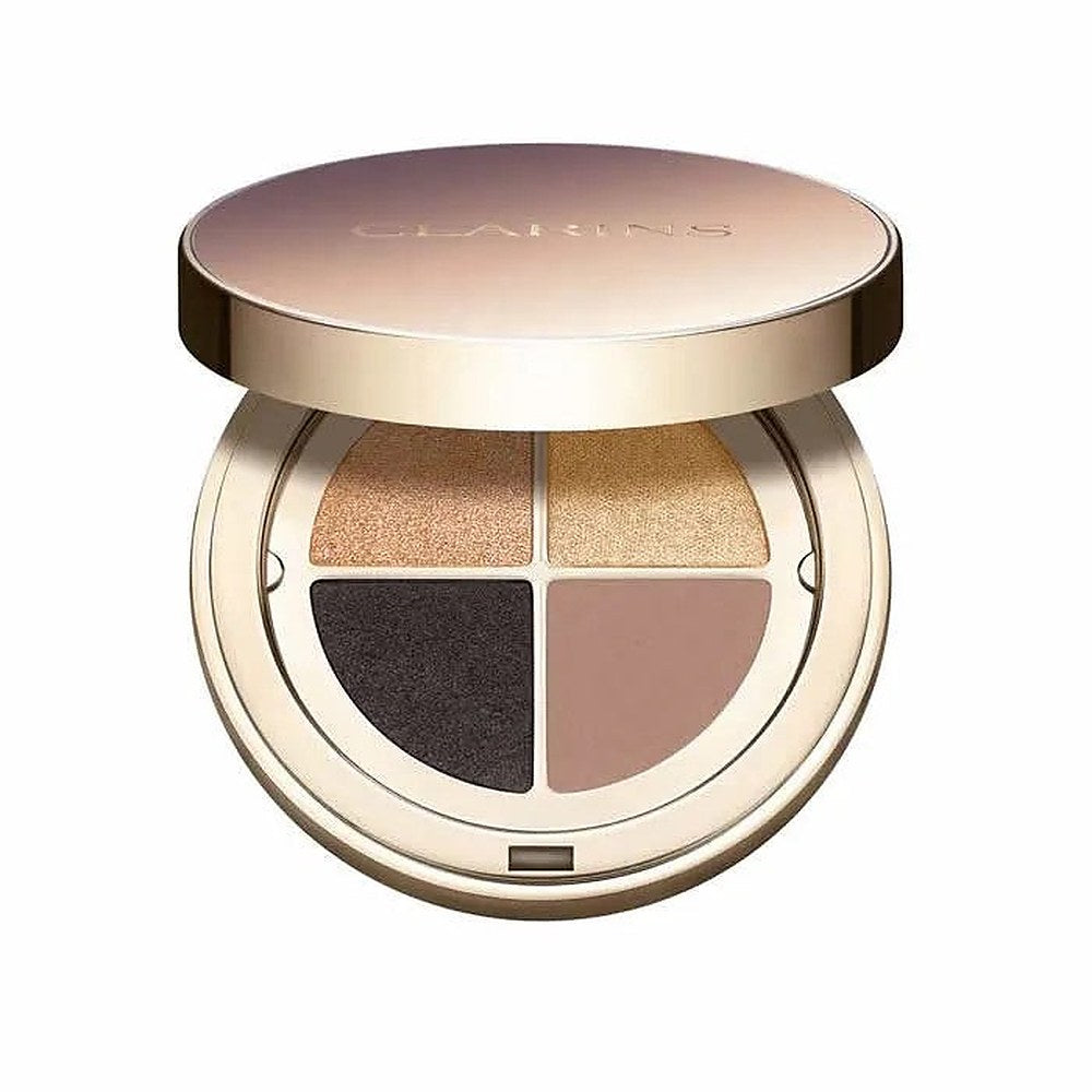 Clarins لوحة ظلال العيون أومبري بأربعة ألوان لتأثير يدوم طويلاً، اللون 09 - تدرج العقيق، 4.2 جم