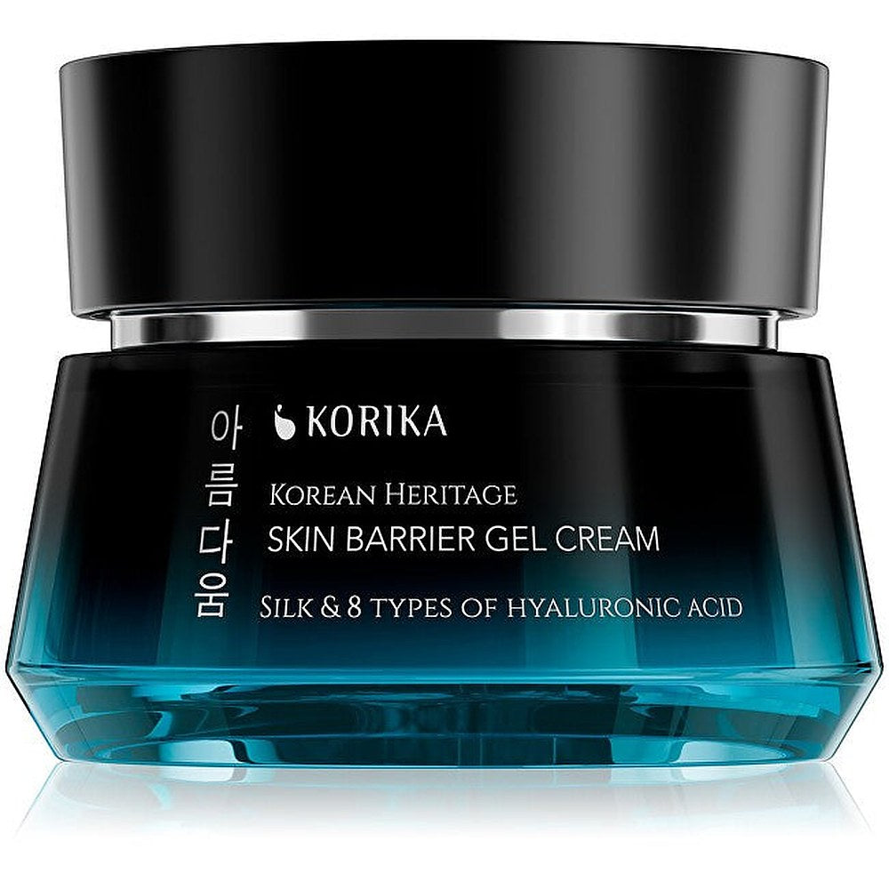 KORIKA Korean Heritage Silk &amp; 8 Τύποι Υαλουρονικού Οξέος - Ενυδατική και Καταπραϋντική Κρέμα Τζελ Προστασίας 50ml