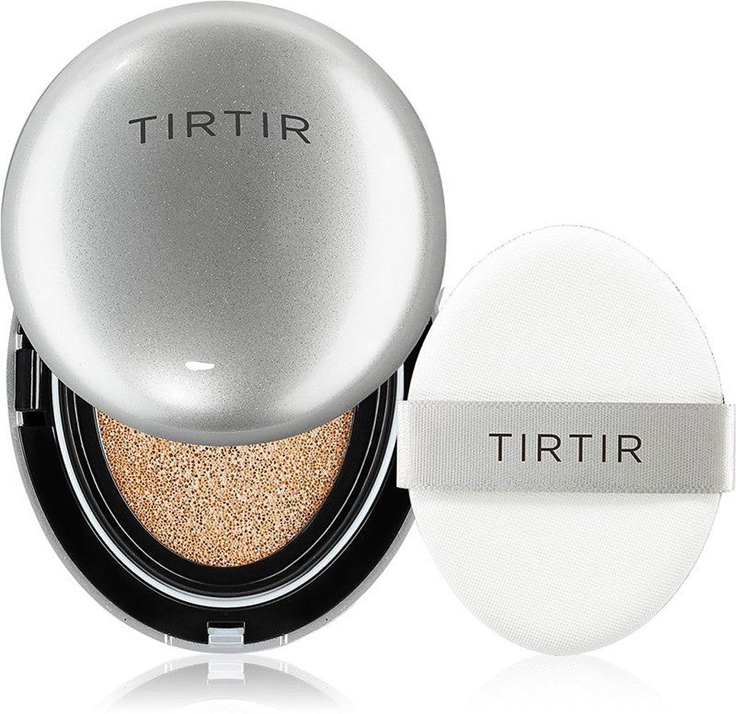 TIRTIR Mask Fit Aura Cushion 21C Cool Ivory 18g — Illuminating Hydrating Foundation 