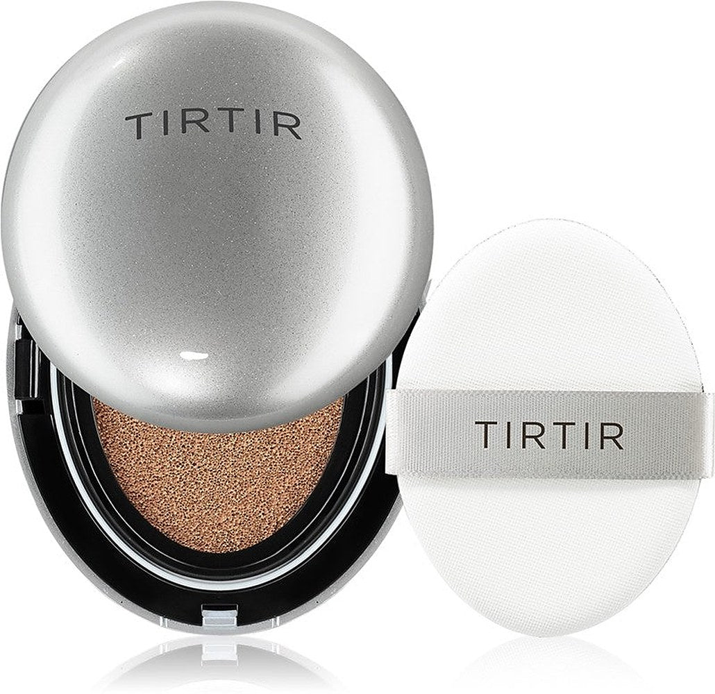 TIRTIR Mask Fit Aura Cushion 43N Deep Cocoa 18 g — Hydrating Illuminating Cushion Foundation 