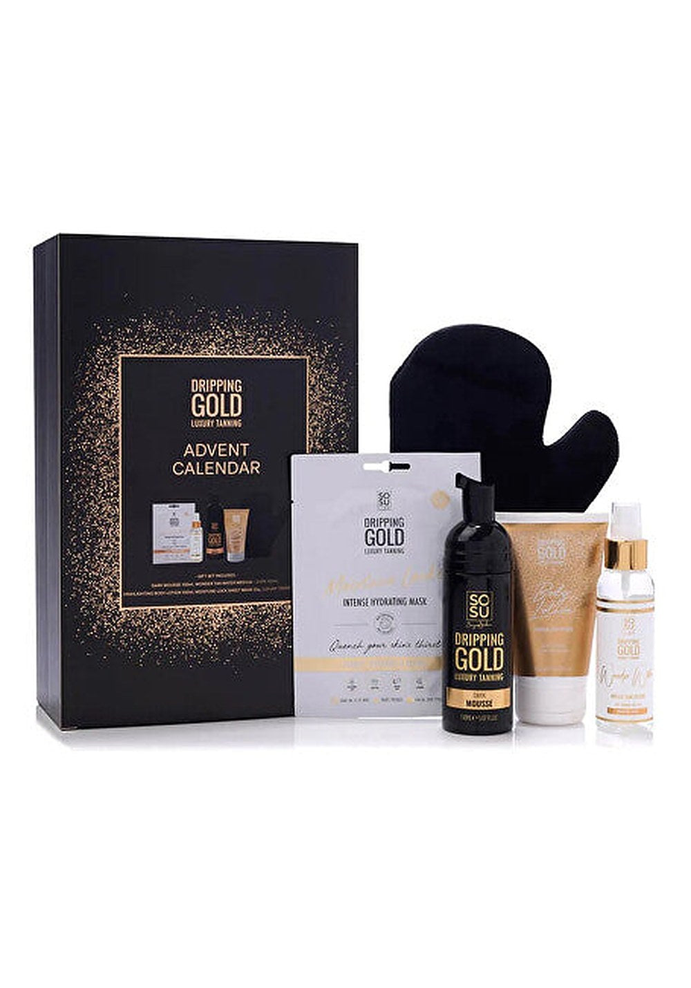 Dripping Gold Calendario Avvento 5 Giorni Abbronzatura — Set bronzante