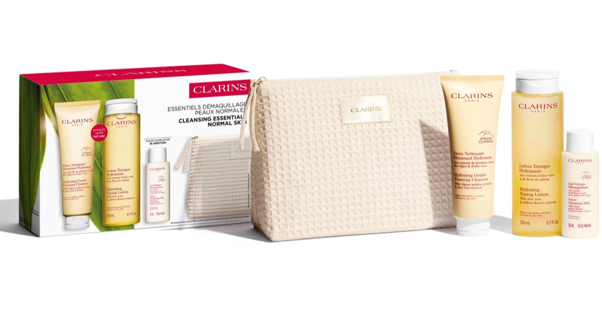 Clarins Cleansing Essentials Normal Skin gaveæske til normal hud 
