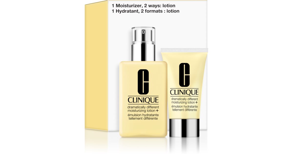 Clinique 1 crème hydratante, 2 façons : Coffret cadeau lotion (effet hydratant) 2 pcs