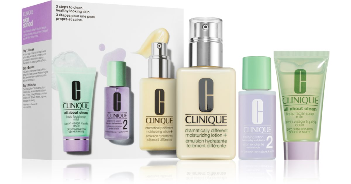 Clinique 3-Step Skin Care Kit presentask 3 st