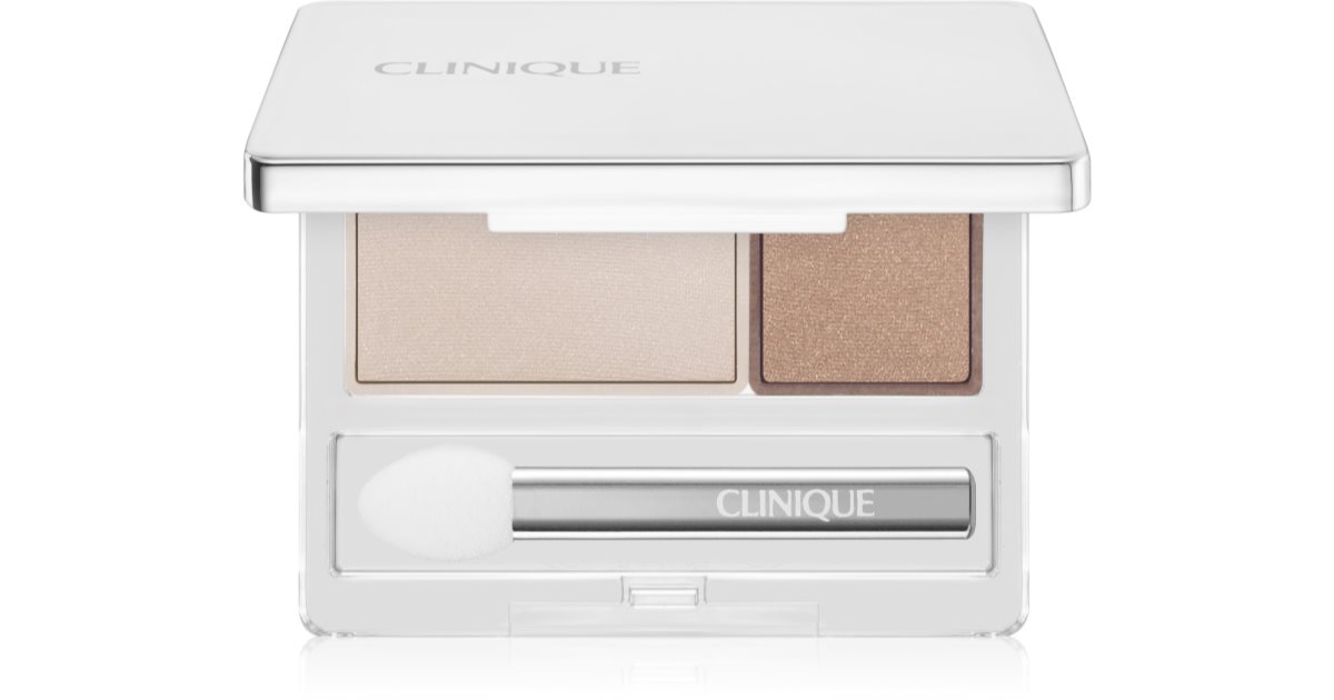 Clinique All About Shadow™ luomiväri Duo Ivory Bisque/Bronze Satin - Shimmer 1,7 g