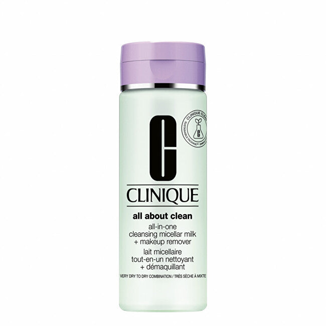 Clinique Gentle cleansing milk for dry and very dry skin (All-in-one micellar cleansing milk + Makeup remover) - Volume: 200 ml 