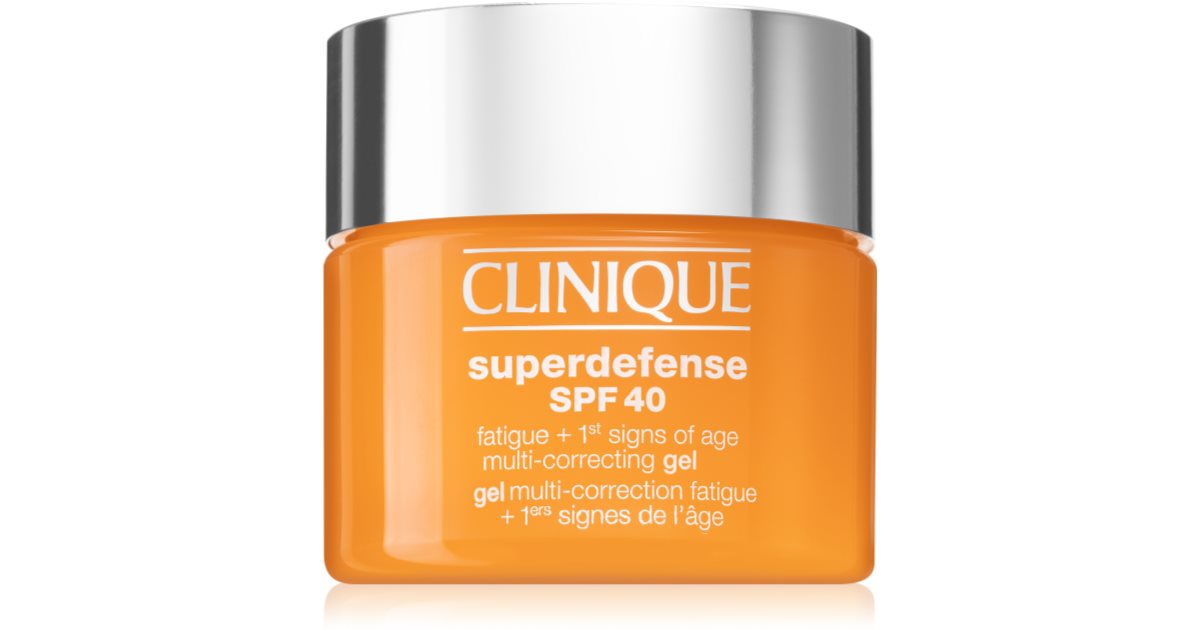 Clinique Superdefense™ SPF 40 Fatigue + 1st Signs of Age Gel Multi Correcting moisturizing against the first signs of skin aging SPF 40 30 ml