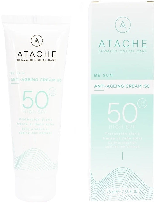 Crema viso antietà con protezione solare Atache Be Sun Anti-Age Cream Spf 50 75 ml