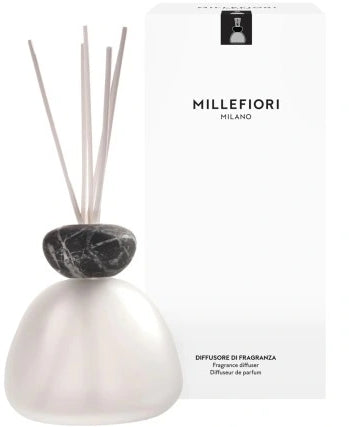 Diffusore di aromi senza ricarica, opaco con nero Millefiori Milano Air Design Marble Glass