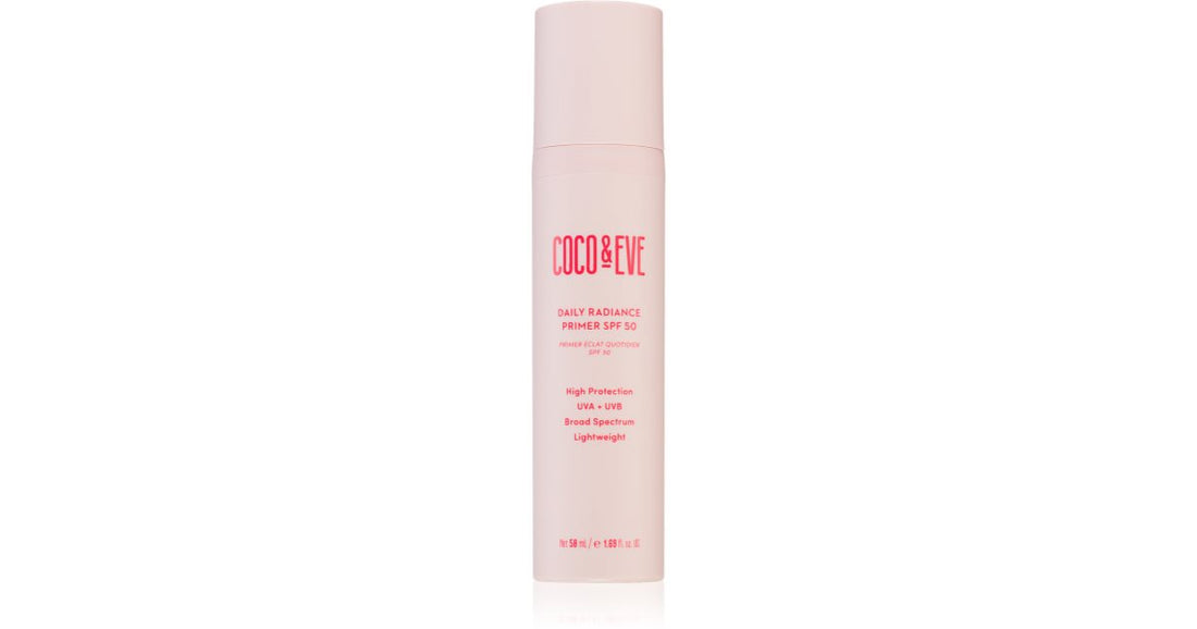 Coco &amp; Eve Radiance Primer quotidiano SPF 50 50ml