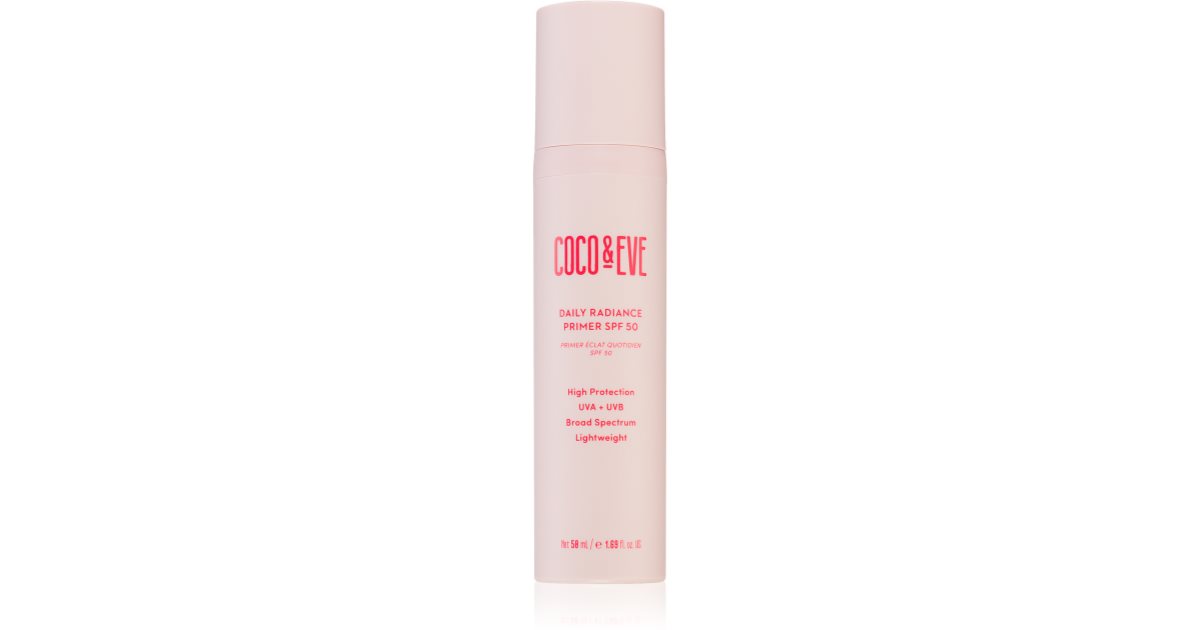 Coco &amp; Eve Radiance Primer quotidiano SPF 50 50ml