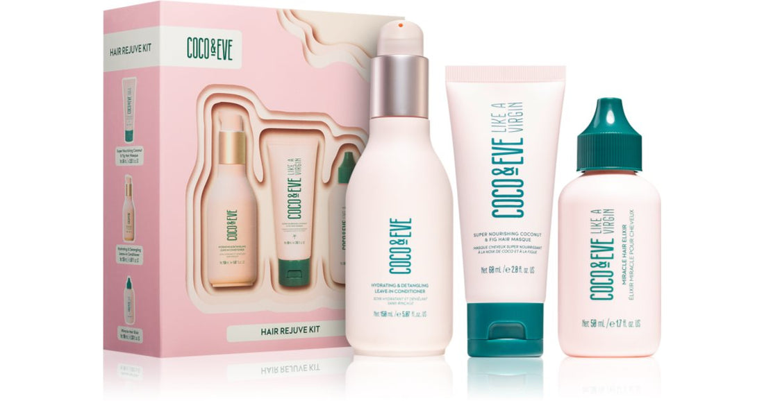 Coco &amp; Eve Kit Rejuvenecedor Capilar 150ml + 60ml + 100ml