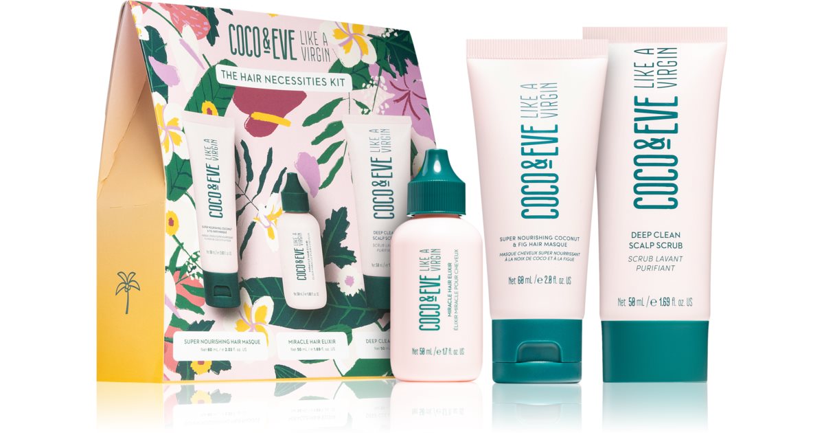 Coco &amp; Eve Kit Comme Un Cheveux Vierge 60ml + 50ml + 50ml