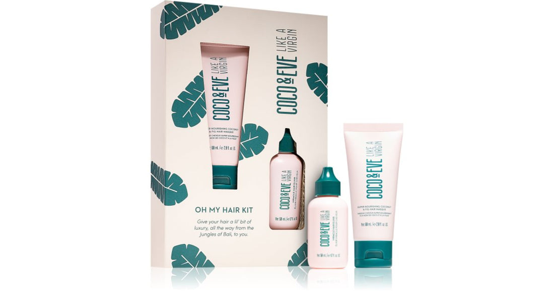 Coco &amp; Eve Like A Virgin Oh My Kit set (voor glanzend en zacht haar) 1 st