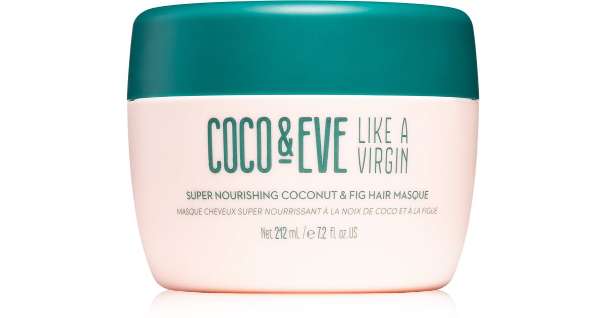 Coco &amp; Eve Como um super coco virgem e figos maschera nutritivo para cabelos brilhantes e macios 212 ml