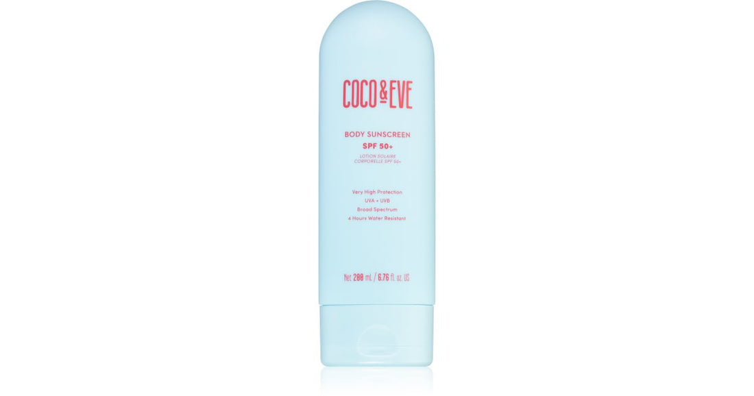 Tělový opalovací krém Coco &amp; Eve SPF 50+ 200 ml