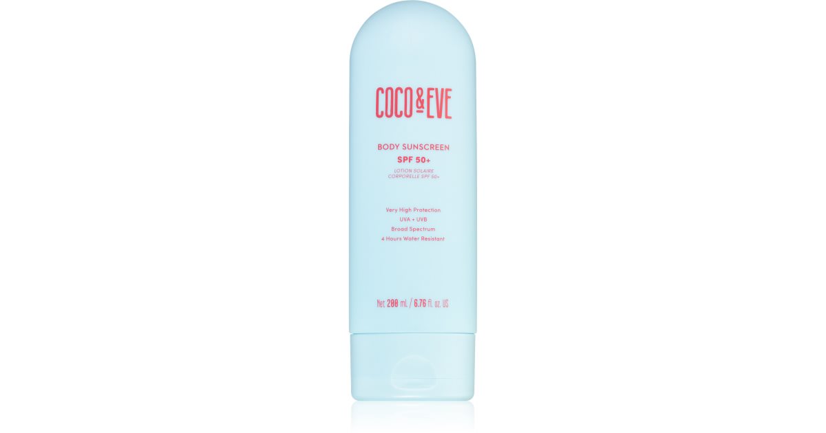 Cremă solară pentru corp Coco &amp; Eve SPF 50+ 200 ml