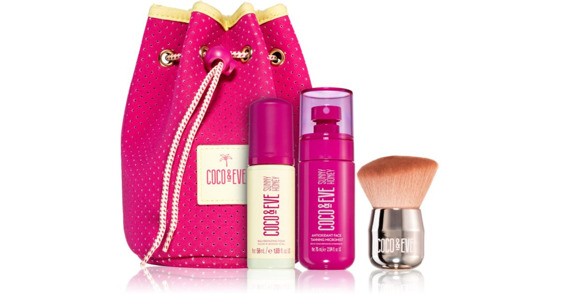 Trousse Coco &amp; Eve Maîtres de bronzage au miel ensoleillé 50ML + 75ML