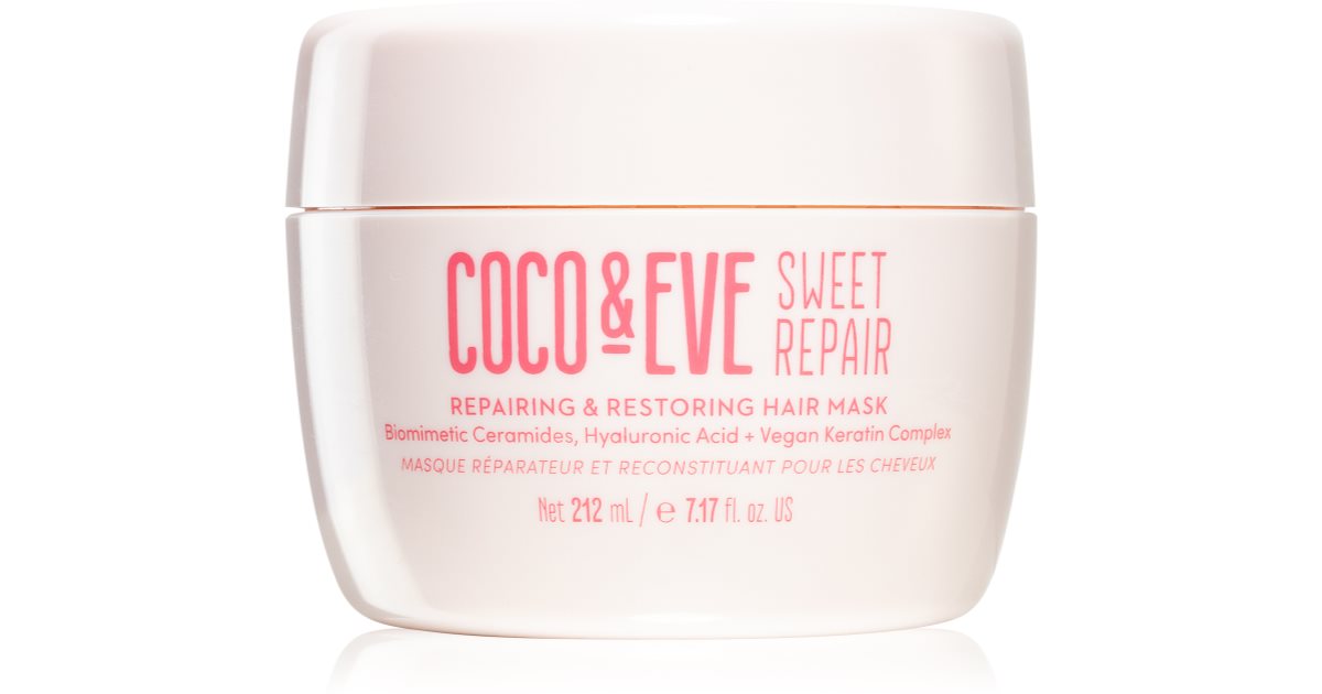 Coco &amp; Eve Réparation douce maschera intense pour des cheveux plus forts et plus brillants 212 ml