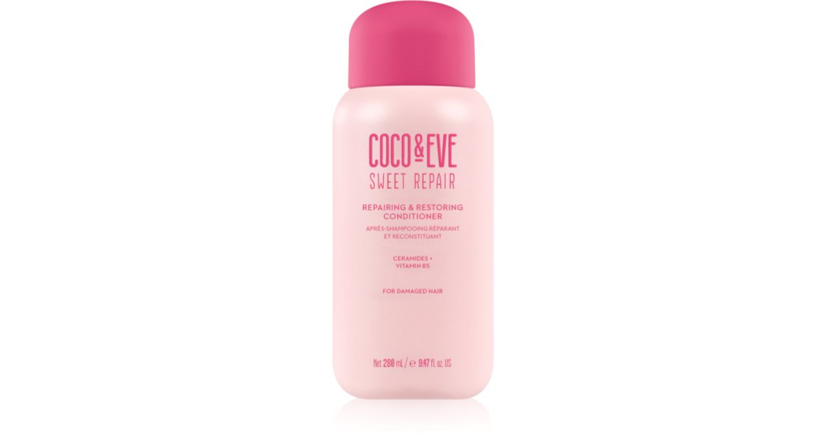 Coco &amp; Eve Sweet Repairing &amp; Restoring balsamo rigenerante intenso per capelli rovinati e tinti 280 ml