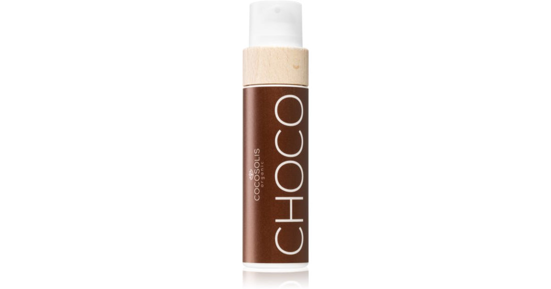 COCOSOLIS CHOCO behandlende og solbrune olje uten beskyttelsesfaktor med Sjokolade duft 200 ml