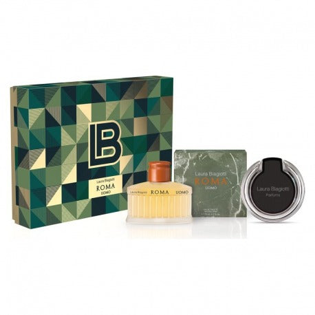 Laura Biagiotti Roma Uomo EDT 125 Ml Box Set + מטען אלחוטי לטלפון