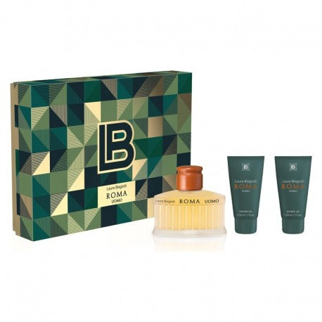 Laura Biagiotti Roma Uomo Boksesett Edt 75 Ml + 2 Dusjgeler 50 Ml