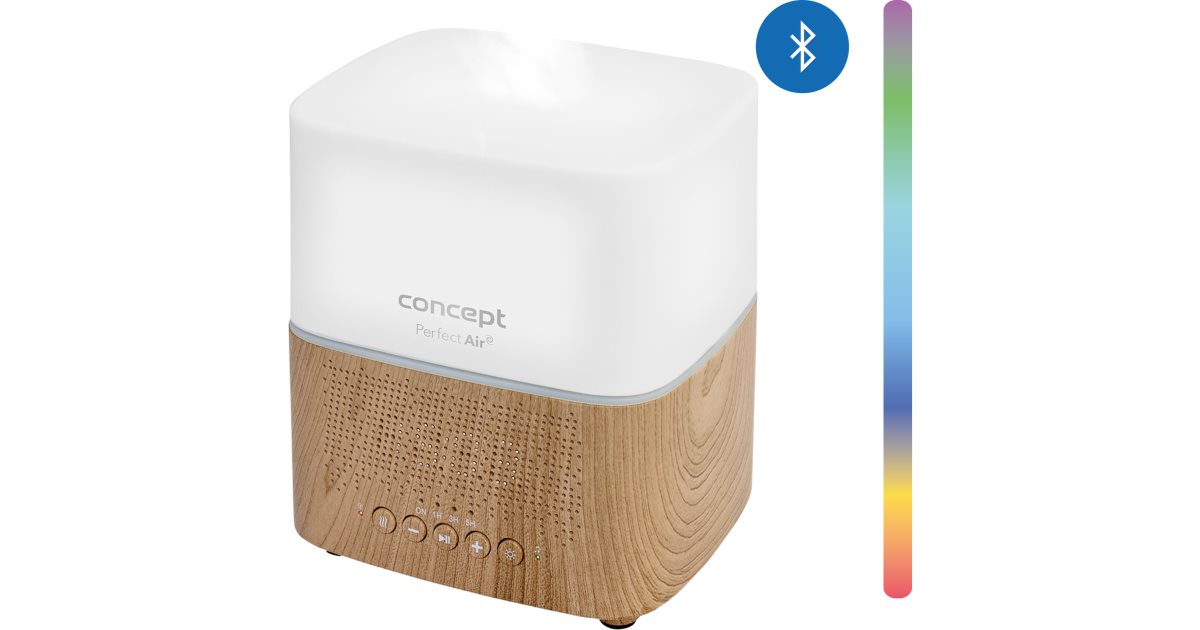 Concept DF2010 Perfect Air Light Wood aroma diffuser afspiller og bluetooth vækkeur 1 stk