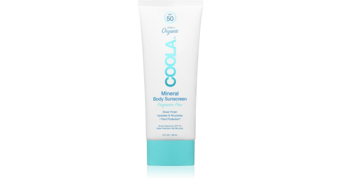 Coola Crème de bronzage pour le corps sans parfum SPF 50 148 ml