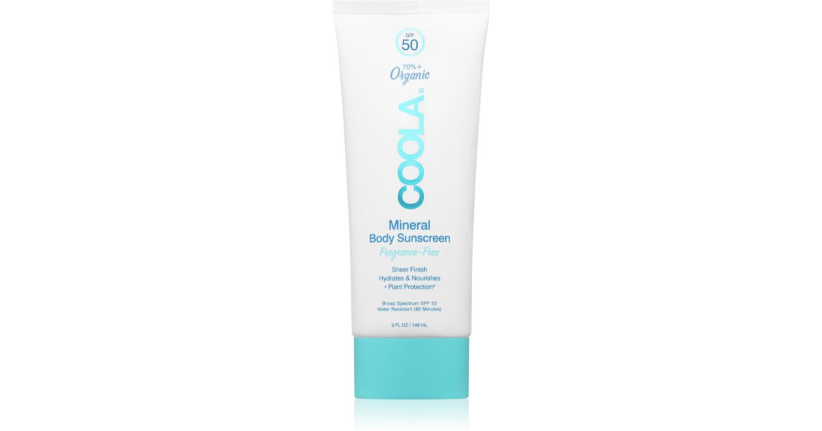 Coola Fragrance Free tělový opalovací krém SPF 50 148 ml