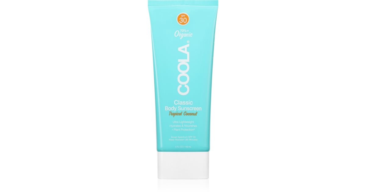 Crema de bronzare corporala Coola Tropical Cocos SPF 30 148 ml