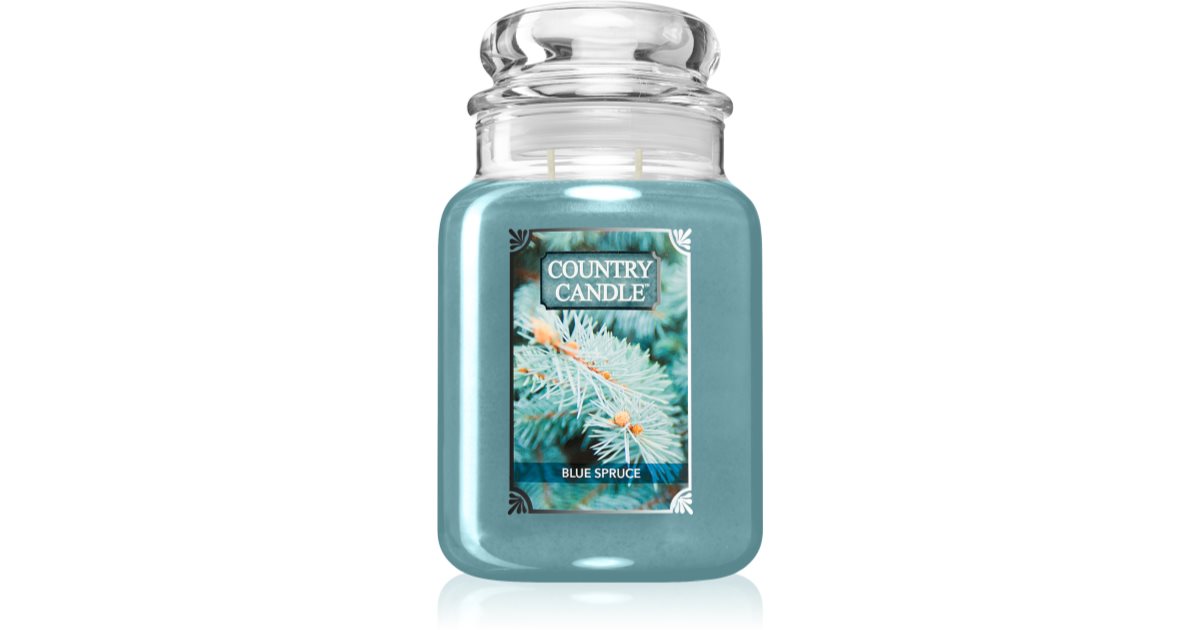 Country Candle Bougie parfumée Épicéa Bleu 737 g